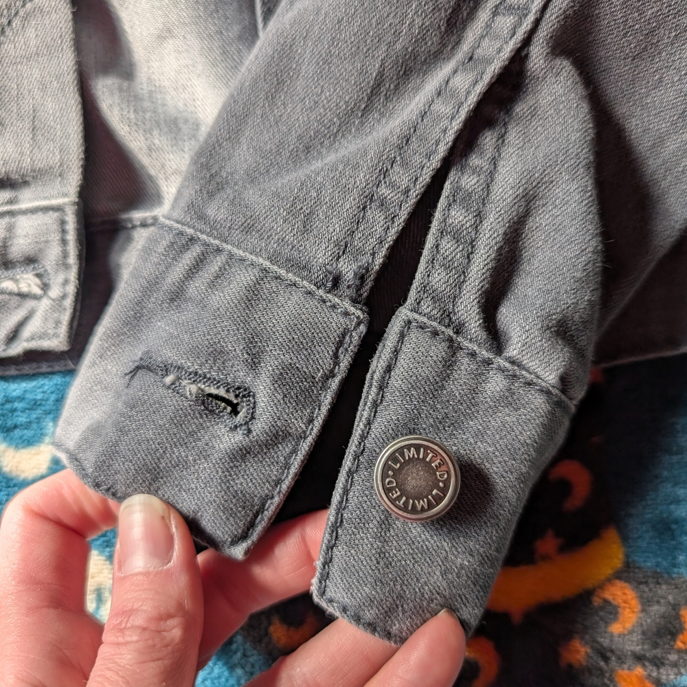 The Limited Gray Jean Jacket - Picture 5 of 8
